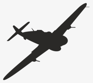 Supermarine Spitfire Airplane Warbird Bomber Clip Art - Bomber Jet Silhouette Transparent, HD Png Download, Free Download