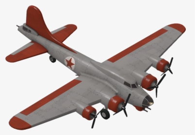 Boeing B-17 Flying Fortress Clipart , Png Download - Bomber Plane, Transparent Png, Free Download