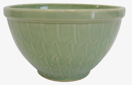 Signed Mccoy Fish Scale Mixing Bowl - Earthenware, HD Png Download, Free Download