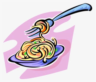 Vector Illustration Of Italian Cuisine Spaghetti Pasta - Spaghettis Cliparts, HD Png Download, Free Download