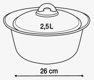 Pan Drawing Casserole For Free Download - Line Art, HD Png Download, Free Download