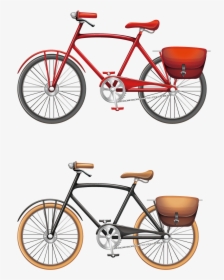 Bicycle Stock Photography Clip Art - Vintage Bicycle Art Vector, HD Png Download, Free Download