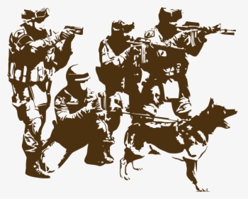 Logo Wall Decal Firearm Soldier - K 9 Unit Logo, HD Png Download, Free Download
