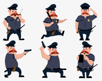 Deputy Dog Clipart Library Techflourish Collections - Policeman Car Cartoon Png, Transparent Png, Free Download