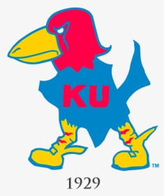 Ku Jayhawk Logo Through The Years, HD Png Download, Free Download