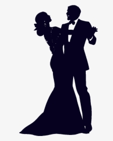 Ballroom Dance Silhouette Vector Graphics Image - Wedding Couple Dancing Silhouette, HD Png Download, Free Download