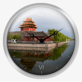 Watchtower And Moat At The Forbidden City - Reflection, HD Png Download, Free Download