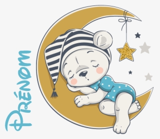 Bear Sleeping On The Moon, HD Png Download, Free Download