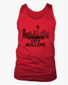 Grunge City Rollers Black Logo Mens Tank - T-shirt, HD Png Download, Free Download