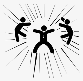 Man Beating Two Fighters - Fight Icon, HD Png Download, Free Download