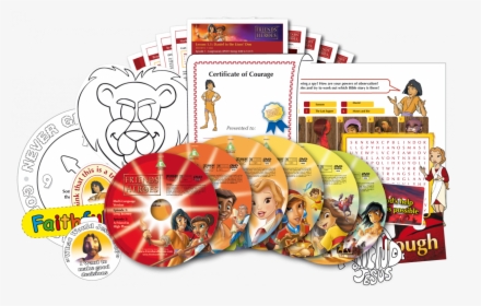 Friends And Heroes Multimedia Bible Curriculum - Cartoon, HD Png Download, Free Download