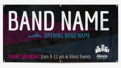 Simple Band Banner Template Preview, HD Png Download, Free Download