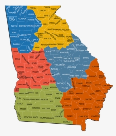 Georgia Wbl Region Map, HD Png Download, Free Download