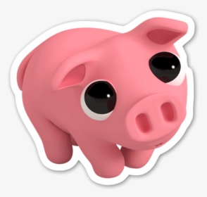 Rosa Grox Yeux Sticker - Rosa The Pig Sticker, HD Png Download, Free Download