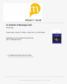 Project Muse, HD Png Download, Free Download