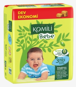 Komili Bebe Jumbo Size 3 Mini 4-9 Kg 54 Pcs - Komili Bebe, HD Png Download, Free Download