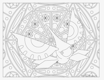 Pokemon Mandala Coloring Pages, HD Png Download, Free Download
