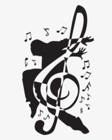 Music Notes Card Images - Transparent Dance Sticker, HD Png Download, Free Download