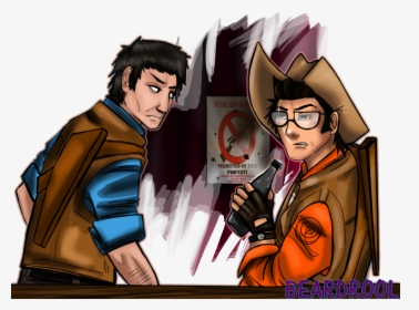 “ Did This Lovely Of Tf2 Sniper, And Commissioners - Cartoon, HD Png Download, Free Download