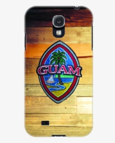 Embroidered Guam Seal On Rustic Wood Motif For Samsung - Plywood, HD Png Download, Free Download