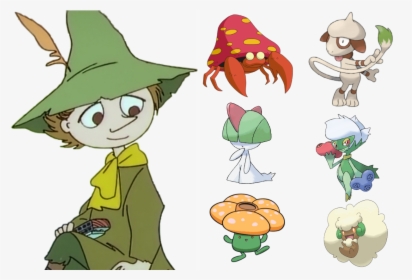 Pokemon Team For Snuffkin With Normal And Grass Types parasect - Snufkin 90s, HD Png Download, Free Download