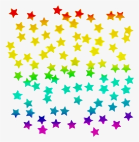 #rainbowcore #rainbow #stars #lovecore #kidcore #softcore - Confetti Gold Star Png, Transparent Png, Free Download