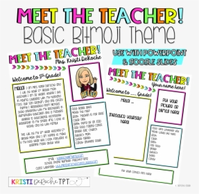 Meet The Teacher Bitmoji, HD Png Download, Free Download