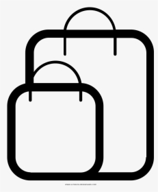 Shopping Bags Coloring Page, HD Png Download, Free Download