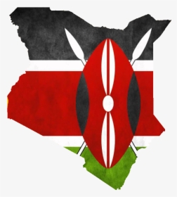 Flag Of Kenya With Colours, HD Png Download, Free Download