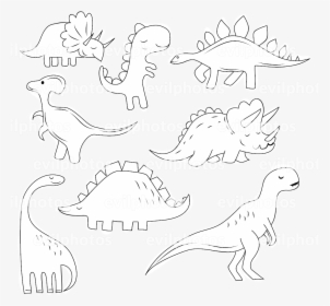 Dinosaur Drawing Vector And Stock Photo - Drawing, HD Png Download, Free Download