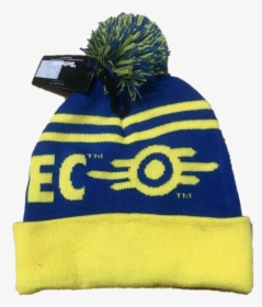 Bioworld Bethesda Fallout 76 Vault-tec Pom Beanie - Beanie, HD Png Download, Free Download