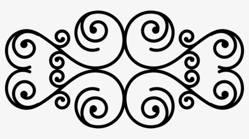 Floral Design Of Spirals - Floral Spiral Png, Transparent Png, Free Download