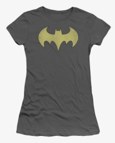 Batgirl Distressed Logo Shirt - T-shirt, HD Png Download, Free Download