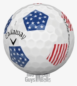Callaway Stars And Stripes Used Golf Ball Truvis, HD Png Download, Free Download