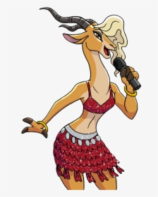 Gazelle Clipart Zootopia - Drawing Zootopia Gazelle, HD Png Download, Free Download