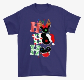 Ho Ho Ho Christmas With Mickey Mouse Disney Logo Shirts - Ho Ho Ho Disney Shirt, HD Png Download, Free Download