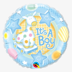A Boy Soft Giraffe Balloon - It's A Boy Balloon, HD Png Download, Free Download