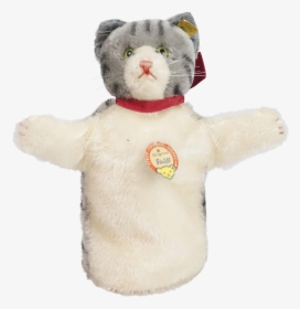 German Steiff Mohair Kitty Cat Hand Puppet Mint Cats - Teddy Bear, HD Png Download, Free Download
