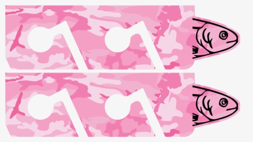 Pink Camouflage Fishing Rod Rack, HD Png Download, Free Download