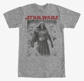 The Force Awakens Kylo And Troopers T-shirt - Kylo Ren, HD Png Download, Free Download