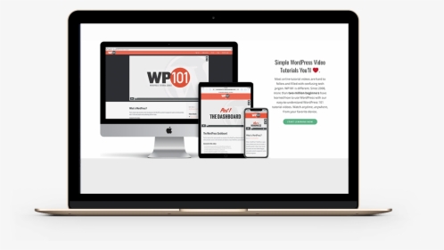 Pressable Coupon Codes- Wp101 Website On Laptop, HD Png Download, Free Download