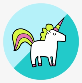 Unicorn Graphic Circle - Sprüche Einhorn, HD Png Download, Free Download