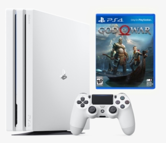 Sony Playstation 4 Pro 1tb Glacier White God Of War - Playstation 4 Pro, HD Png Download, Free Download