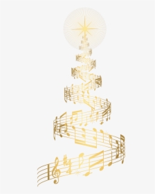 Christmas Music Notes Png - Christmas Tree Music Notes, Transparent Png, Free Download