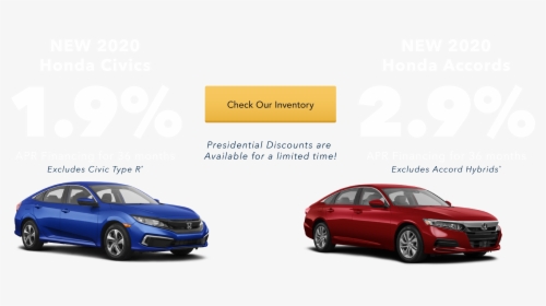 New 2020 Honda Civic And Accord Apr Financing - Executive Car, HD Png Download, Free Download