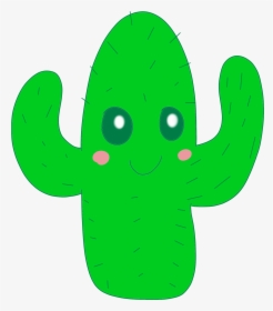 Kawaii Cactus - Cartoon, HD Png Download, Free Download