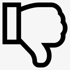 Thumbs Down - White Thumbs Down Png, Transparent Png, Free Download