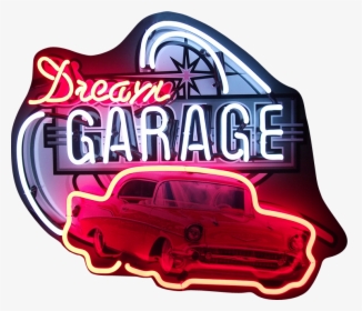 Dream Garage Neon 57 Chevy, HD Png Download, Free Download