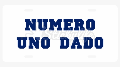 Numero Uno License Plate, HD Png Download, Free Download