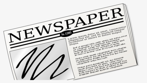 Newspaper Clipart Black And White, HD Png Download, Free Download